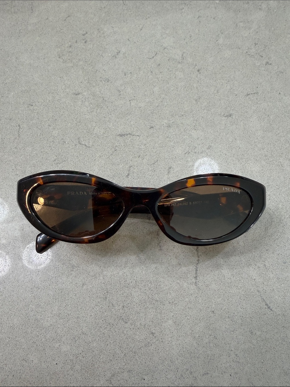 Prada Tortoiseshell Cat-Eye Sunglasses - Dark Brown